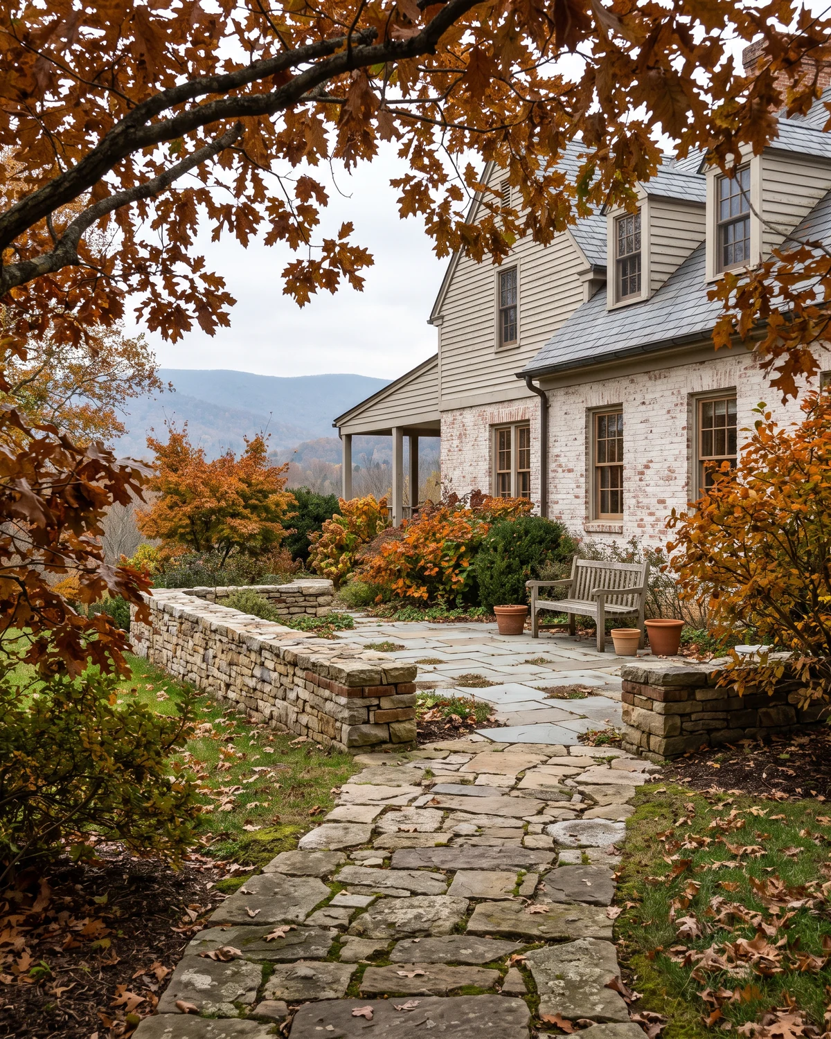 Generated Fincastle hardscape planning concept showing a distinct material and outdoor-room inspiration view